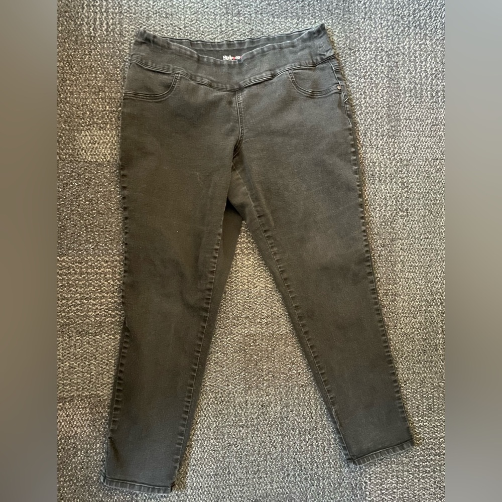 Large Style & Co Denim Black Jeggings